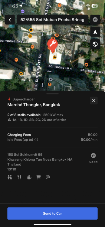 Tesla Supercharger Marche Thonglor