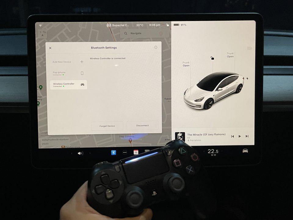 Review Tesla Software 2023.26 – Spotify ใหม่, ต่อจอย PS5 และอื่นๆ