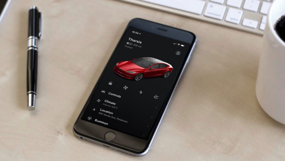 Tesla app 2024